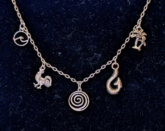 Moana Inspired Charms Necklace