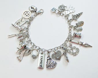 Little Women Inspired Charm Bracelet
