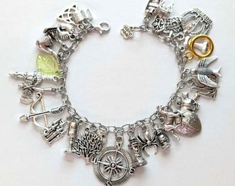Ultimate LOTR Inspired Charm Bracelet, 20th Anniversary LOTR Series Inspired Charm Bracelet