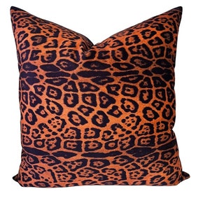 Cheetah Luxury Velvet Pillow Cover, Black Amber Pillow, Cheetah Pillow, Animal Print Pillow