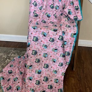 Owl Minky Blanket, Owl Throw Blanket, Owl Blanket, Soft Blanket, Kid’s Blanket, Minky Blanket