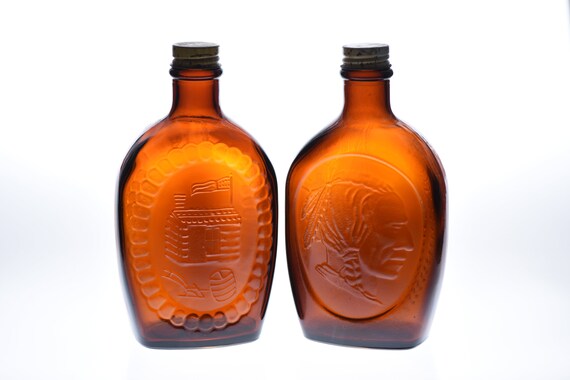 1776 Bicentennial Log Cabin Syrup Bottles Etsy