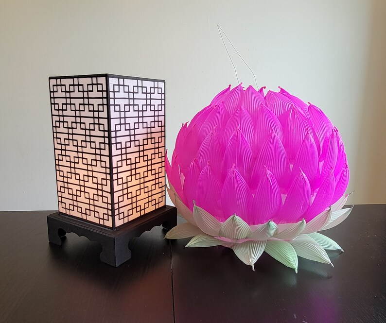 Korean Lotus Lantern Kit Large Etsy