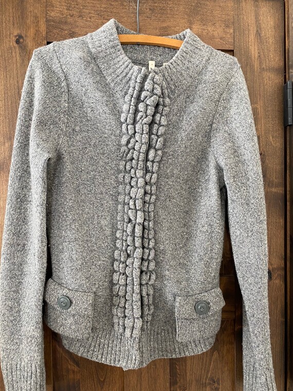 Womens Vintage Grey Sweater - image 2