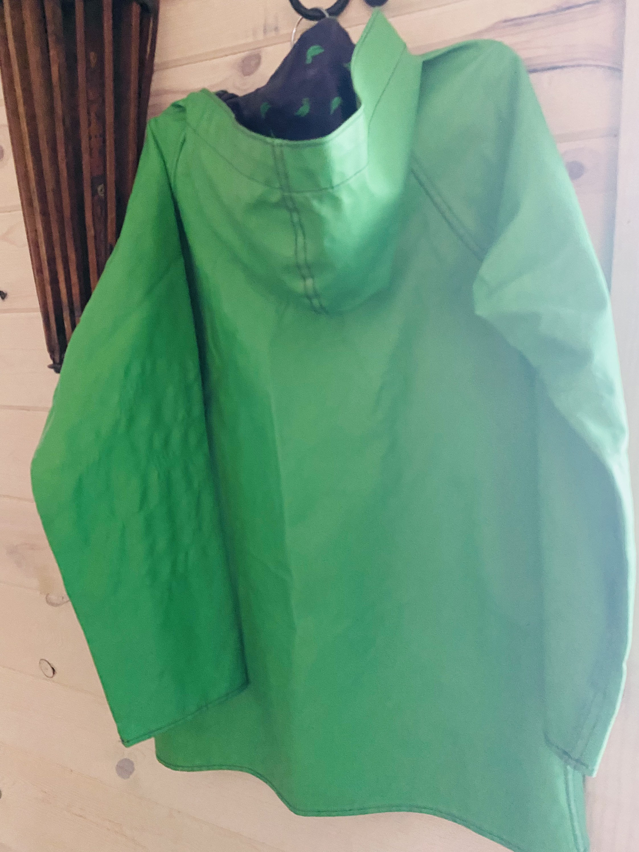 Vintage Green Ducks Raincoat Etsy