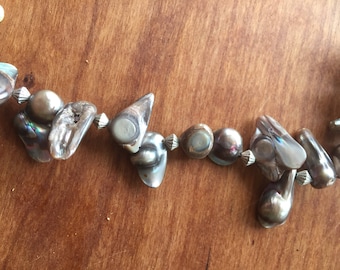 Abalone shell necklace