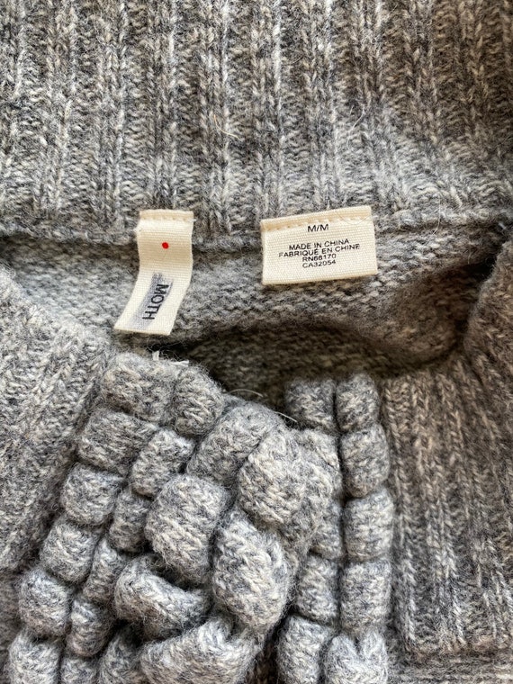 Womens Vintage Grey Sweater - image 4