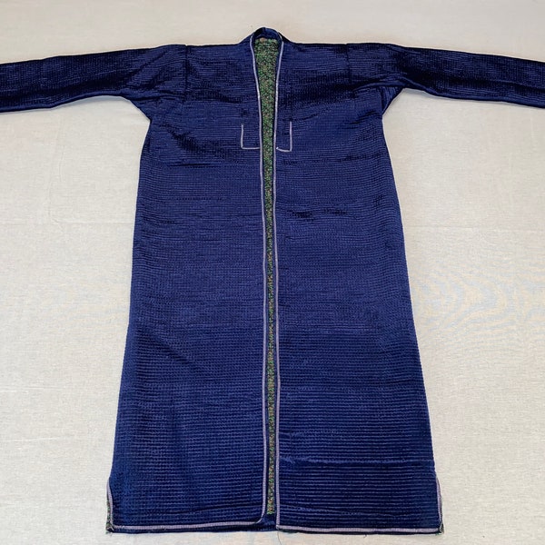 UZBEK CHAPAN, warm vintage uzbek coat, handmade uzbek robe, Uzbekistan caftan, boho embroidered jacket, tadjik dress