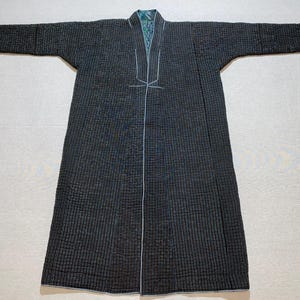 Uzbek Warm Quilted Chapan, coat, cotton padded handmade unisex robe from ikat fabric