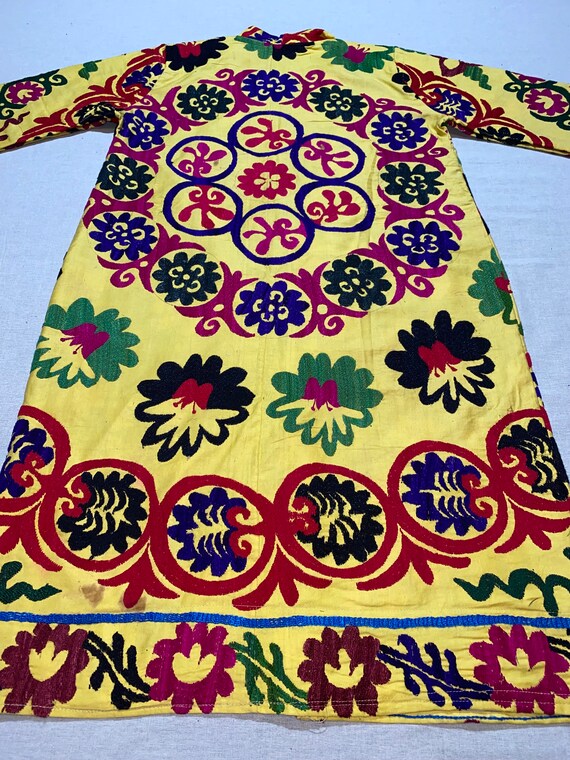 UZBEK CHAPAN, vintage suzani coat, handmade uzbek… - image 6