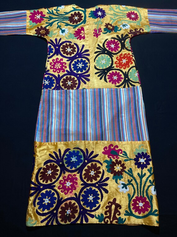 UZBEK CHAPAN, vintage suzani coat, handmade uzbek… - image 6