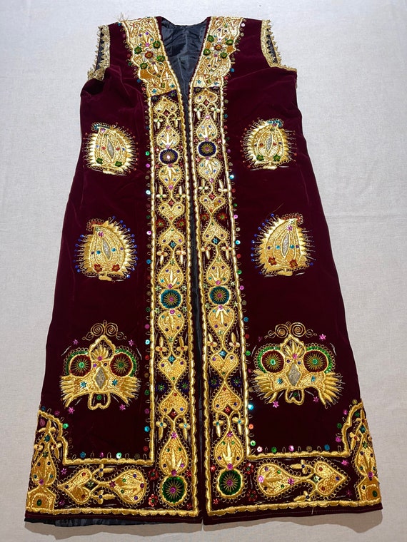 UZBEK Vest, vintage suzani Waistcoat, handmade uz… - image 2