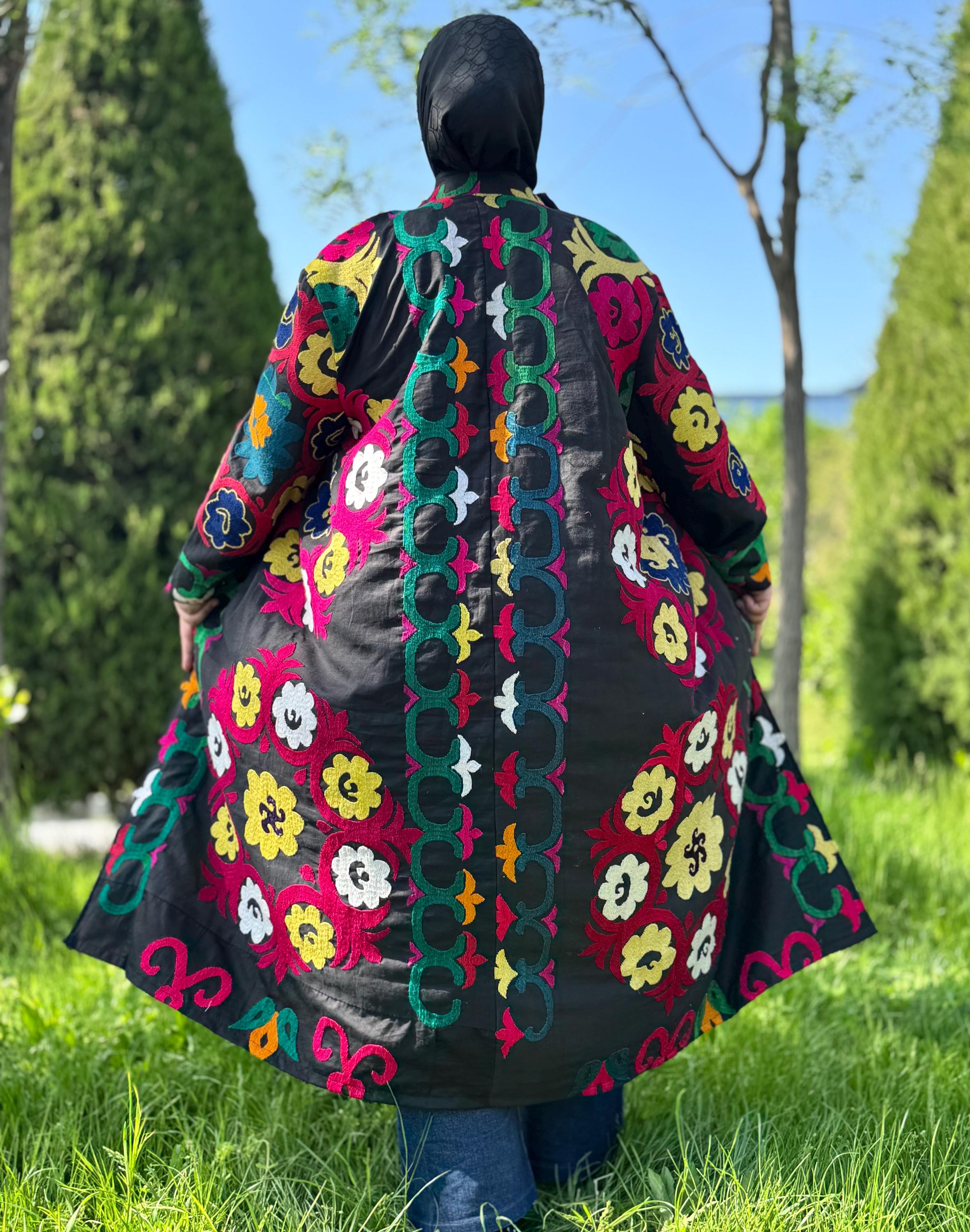 オンライン ストア 口コミ vintageスザニ刺繍 ロングガウン ロング 