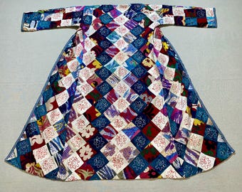 Patchwork Suzani Mantel: Vintage Usbekische Bestickte Robe