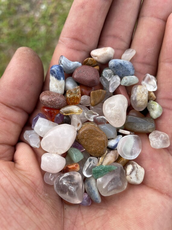 Bundle of Small Crystal Pebbles Assortment of Random Pick 20