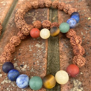 Natural RUDRAKSHA chakra bracelet (10mm)