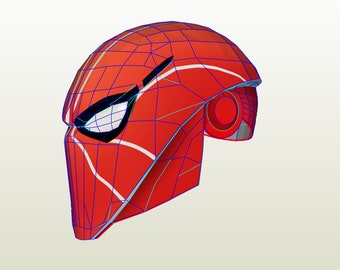 Hełm Spider-Mana „Końce Ziemi” / Hełm Spider-Mana „Do końca świata”, Marvel Comics. Papercraft / Pepakura.