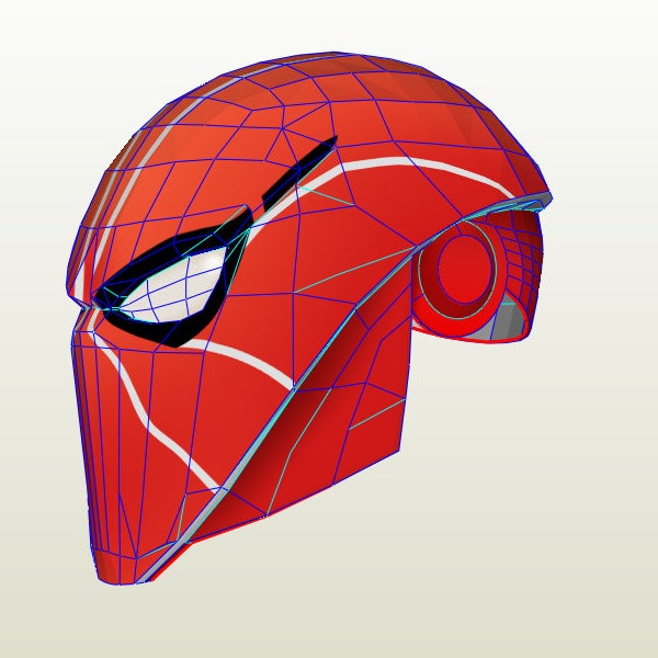 Spider-Man Helmet "Ends of the Earth" / Casco del Hombre Araña "Hasta el fin del mundo", Marvel Comics. Papercraft / Pepakura.