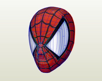 Maska Spider-Mana / Maska Spider-Mana, Marvel Comics. Papercraft / Pepakura.