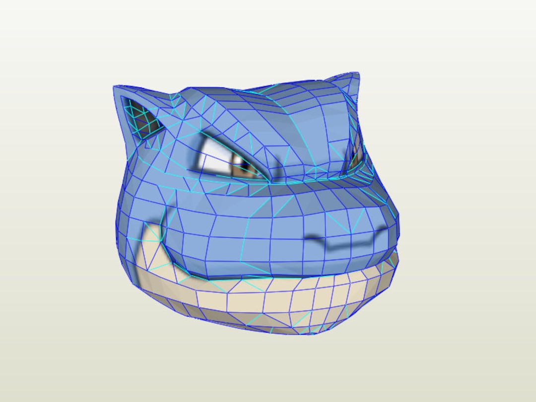 Blastoise-Maske Blastoise-Maske, Papierkunst - Main Image