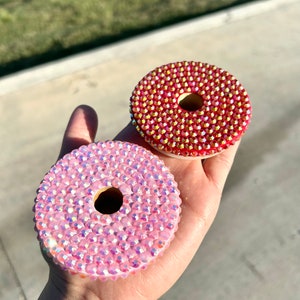 Rhinestone Bamboo Lid | Lid for Iced Coffee Glass | Beer Can Glass | Iced Coffee | Bamboo Lid | Glass Cup | Cup Add Ons | Holiday Gifts