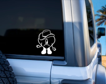 Bad Bunny Car Decal | El Compa Bad Bunny | Benito | Grupo Frontera | Car Decal | Bumper Sticker | Car Mirror Sticker | Laptop Decal