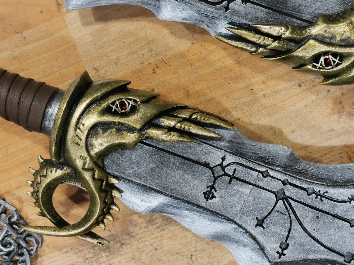 Blades of Chaos Replica Cosplay Prop Etsy