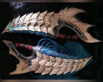 Zinogre Dual Blades replica Cosplay Prop