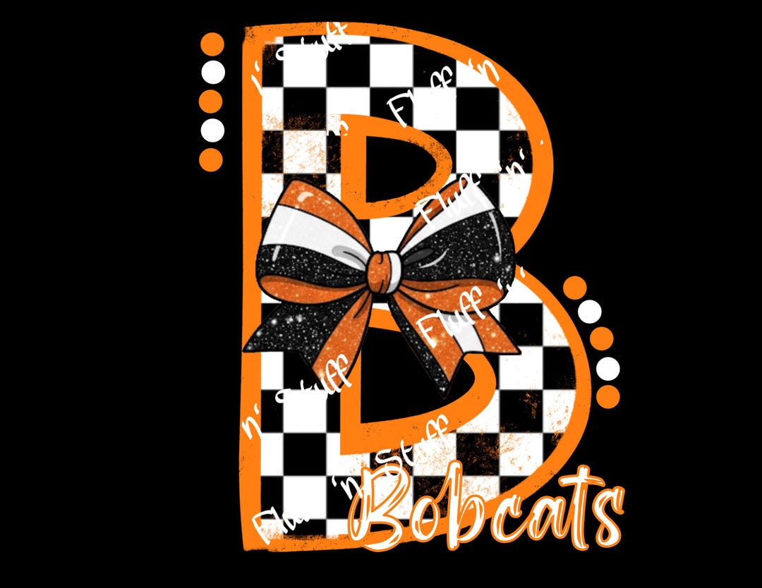 Bold, Colorful Bobcats Featuring Orange/black/white on a Transparent ...