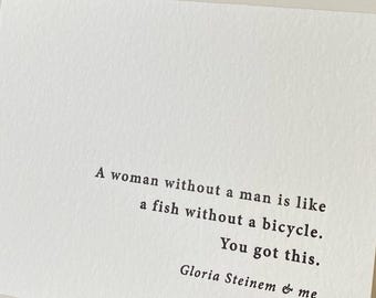 Gloria Steinem Quote Encouragement Support through Divorce, Breakup, Separation