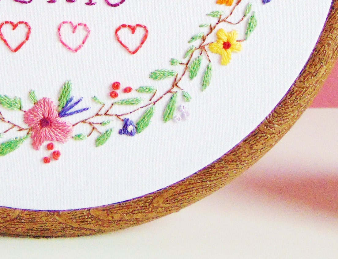 Housewarming Gift Home Sweet Home Embroidery Hoop Art, New Home Gift ...