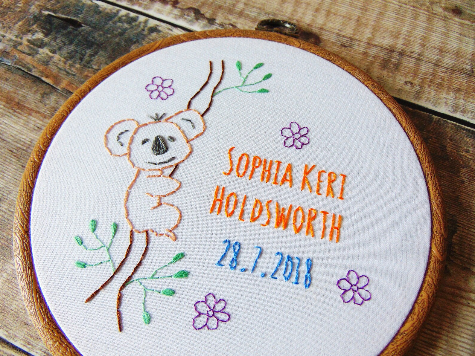 Koala Gift, Personalised Koala Bear Gifts, Austrialian Animals, Nursery ...