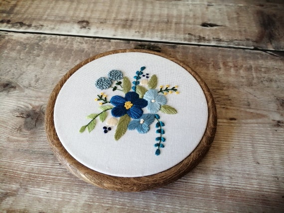 Floral Embroidery Hoop Art, Beautiful Gift For Her, Floral Wall Art, Special Gifts For Her, Unique Wall Art
