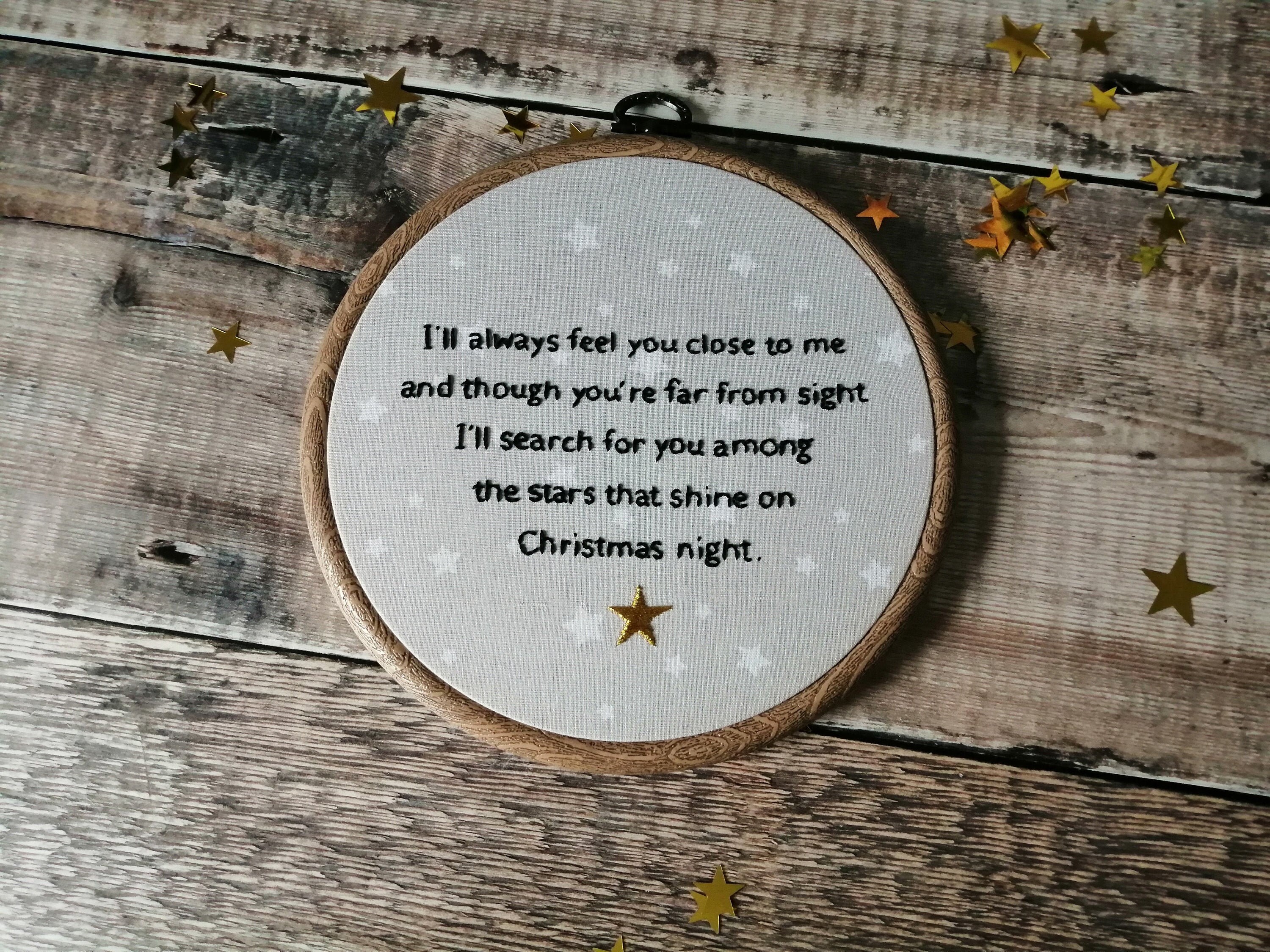 Personalised Christmas Memorial Keepsake Christmas Quote Etsy