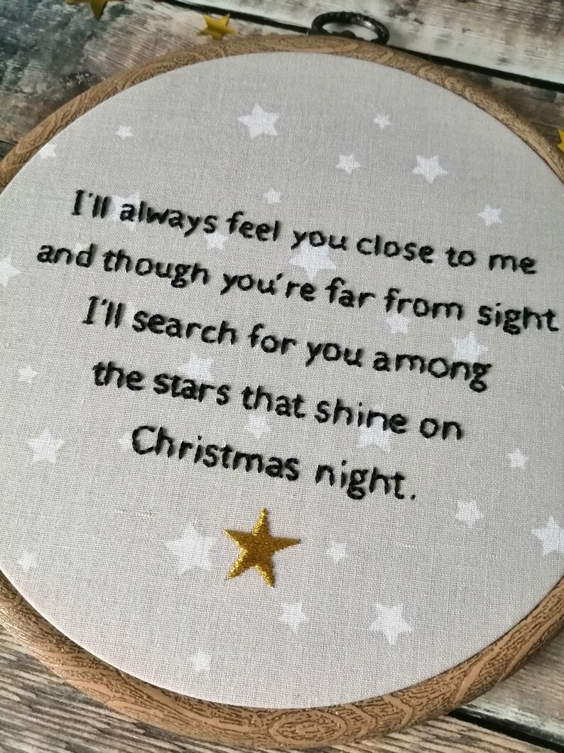 Personalised Christmas Memorial Keepsake Christmas Quote  Etsy
