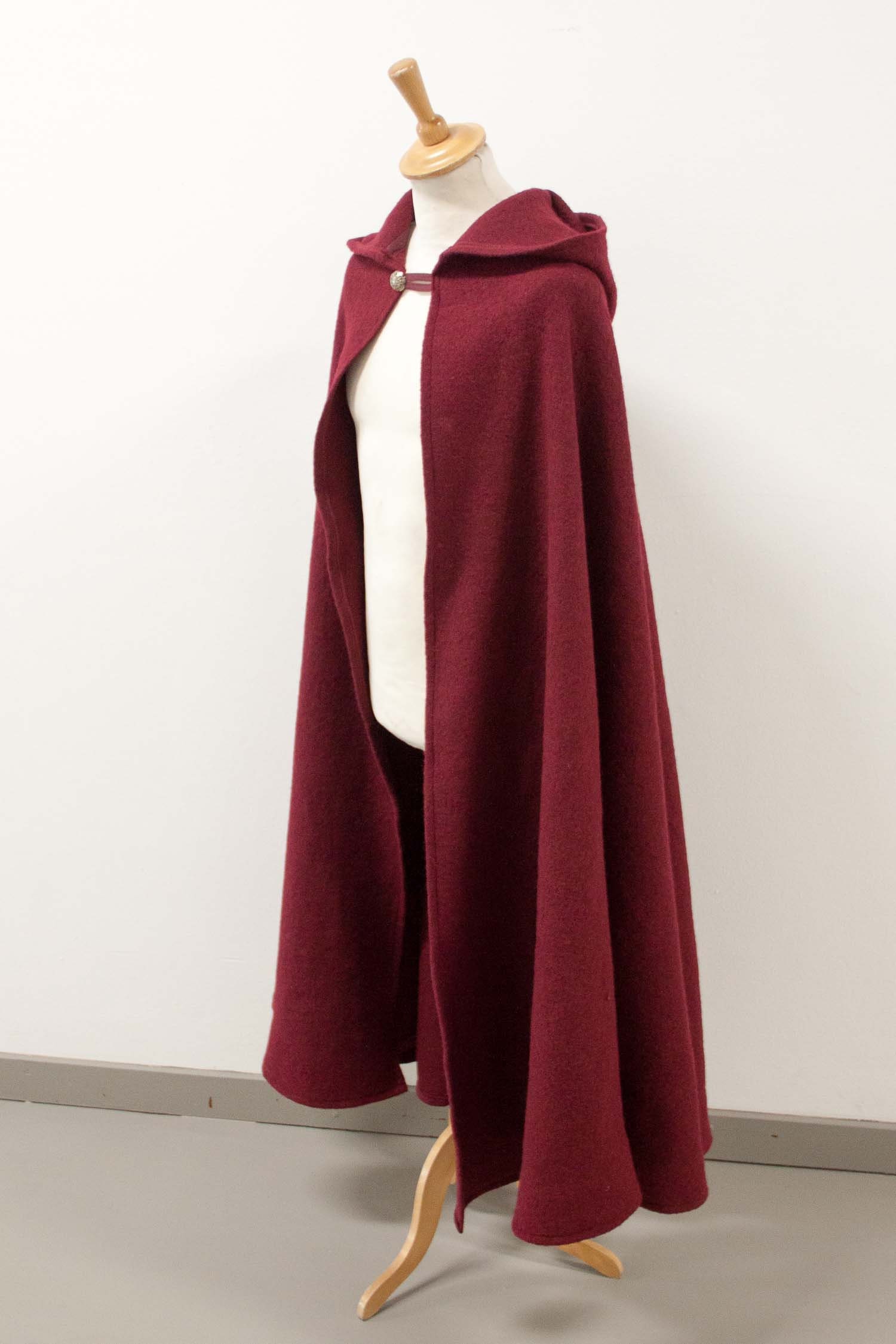 100 wool cloak in burgundy warm and ready to ship Etsy