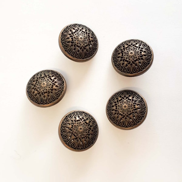 Brass Buttons - Set Of 5