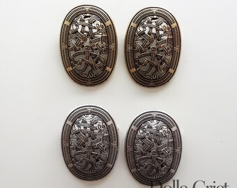 Viking turtle brooches - set of 2