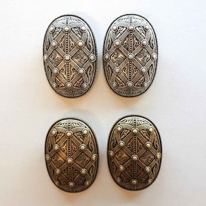 Viking Shield Brooches - Set Of Two