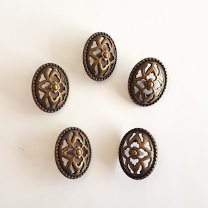 Oval Elvish Buttons - Set Of 5