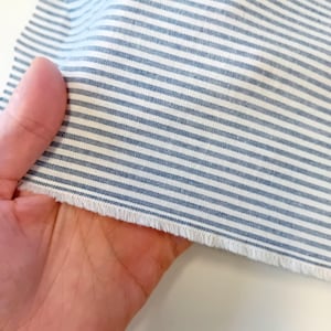 Overhemd stof blauw-wit gestreept