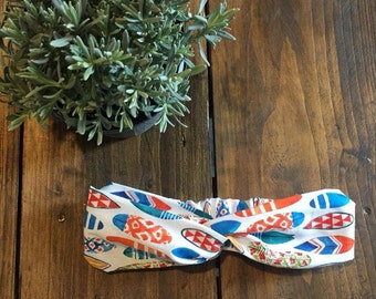 Headband - "SURF'S UP" Edith Headband / Headwrap / Bandana / Bandeau