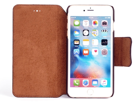 reflecteren Niet meer geldig komen Iphone 6 Plus Leather Wallet Case Wallet Case Iphone 6 Plus - Etsy