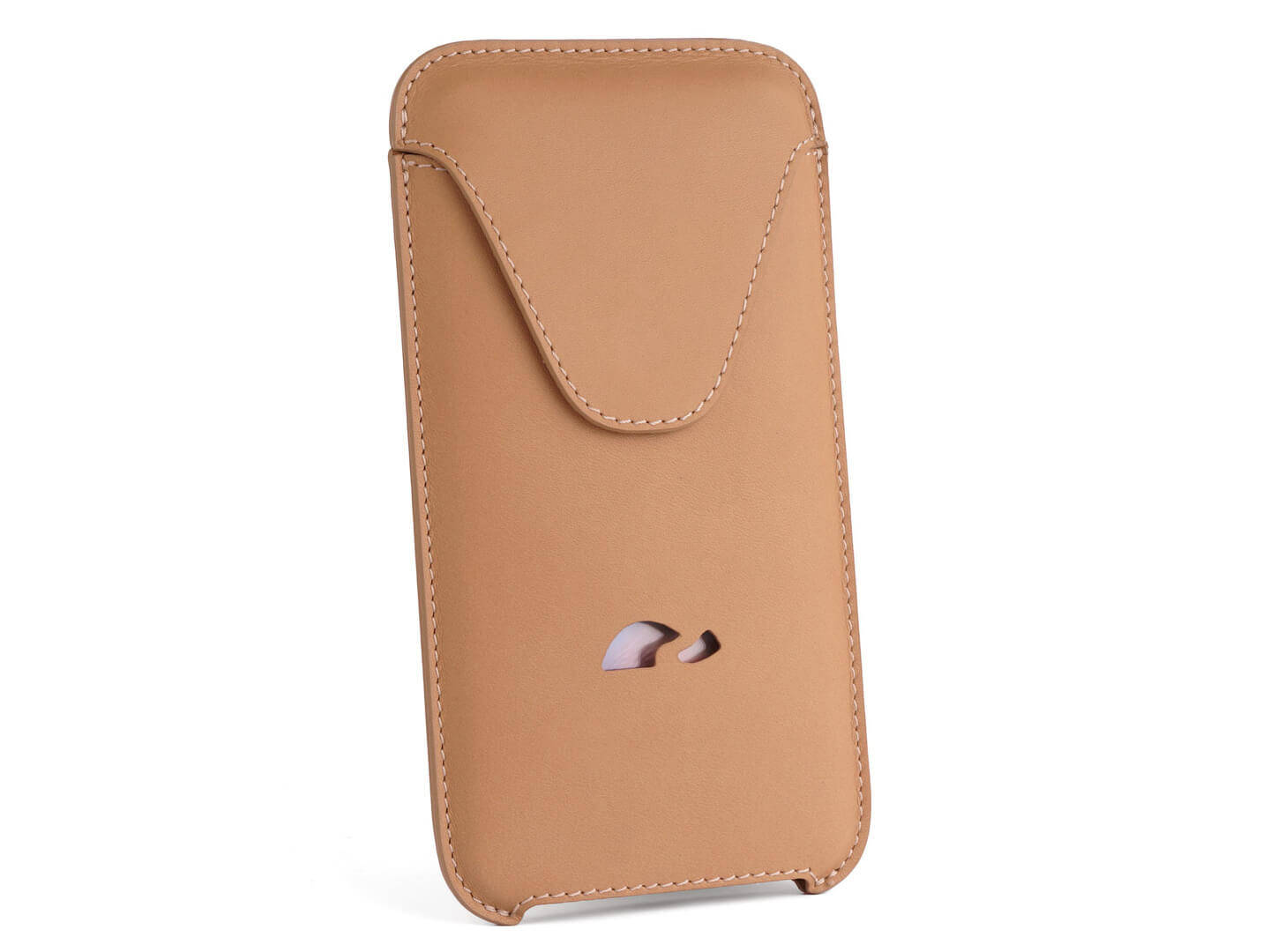 Leather Flip Case iPhone 6 / 6 Plus - Stand Function - Card Slot - tan -  Carapaz