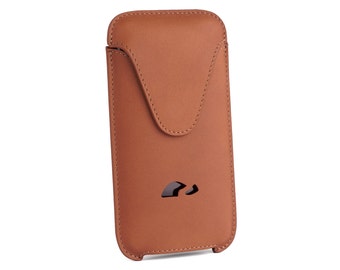 iPhone 6 Leather Pouch - iPhone 6 Leather Sleeve - iPhone 6 Slim Case - Leather case iPhone 6 - Veg-Tan Leather - TAN (LIGHT BROWN)