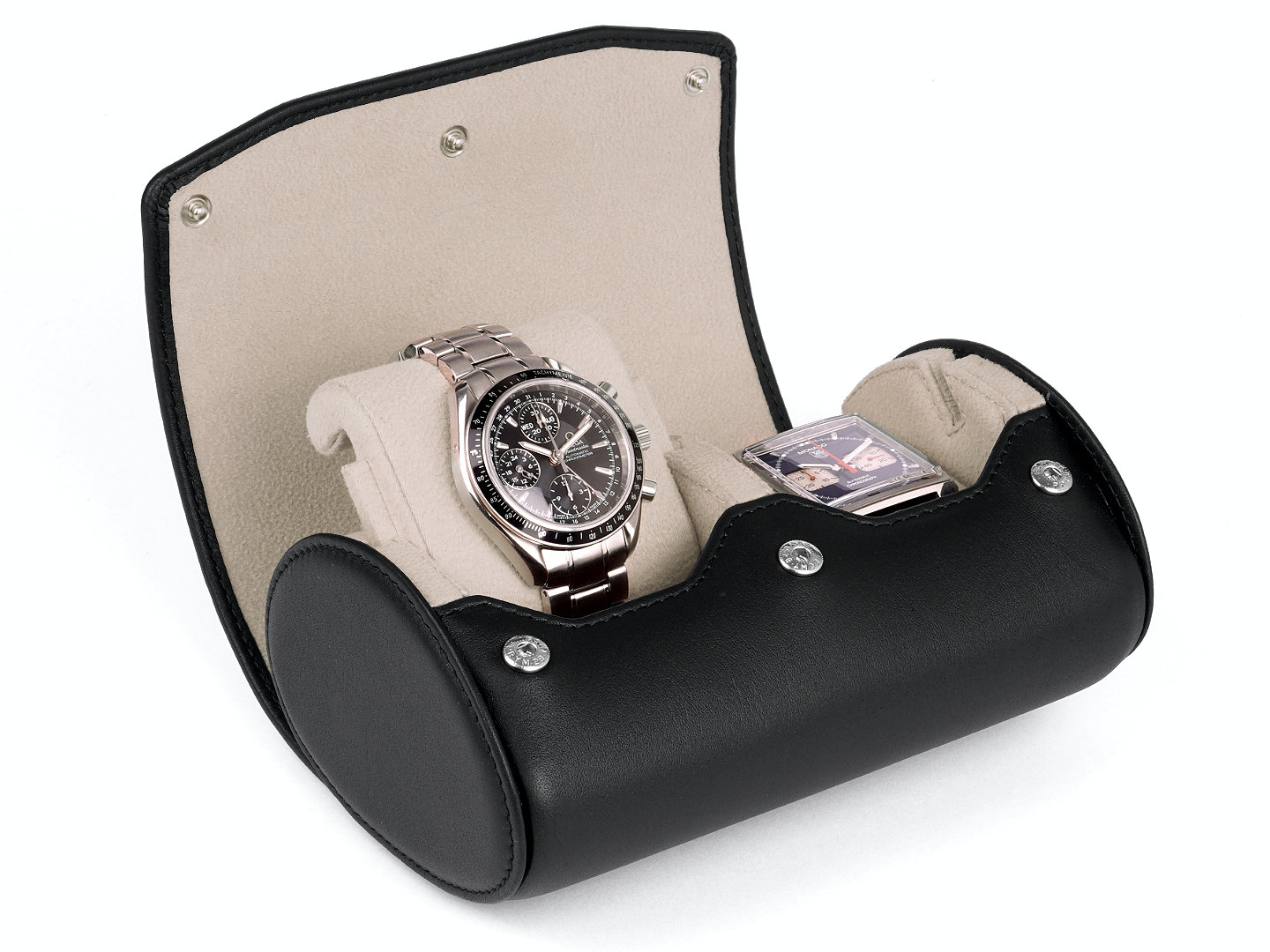 Travel and Storage Watch Box for 2 Watches Watch Case With 
