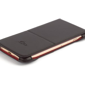 iPhone 6+ Flip Case Leather - Custodia in pelle iPhone 6+ - Portafoglio iPhone 6 + - Slim Case iPhone 6+ - Pelle naturale - Supporto