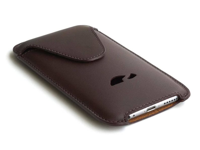 Iphone 8 Leather Sleeve Case Pouch Slim Image 0
