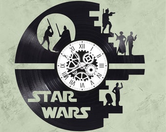 Star Wars 03 - Horloge disque vinyle déco