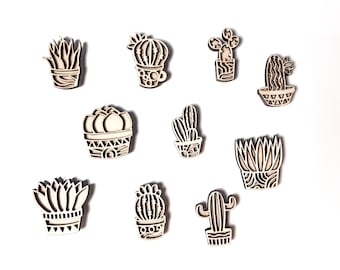 Cactus theme magnets, set of 5